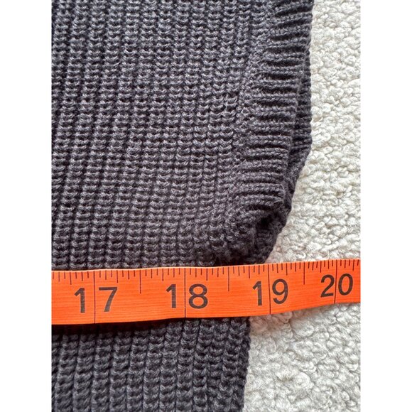 Sleeveless Knit Mock Neck Sweater Top With Pocket Gray By Anrabess 21" Length - Picture 6 of 6